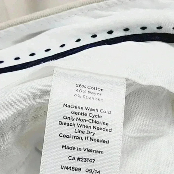 Talbots Newport Women's Dress Pants Straight Leg Size 8 Beige 2070 - Picture 7 of 8